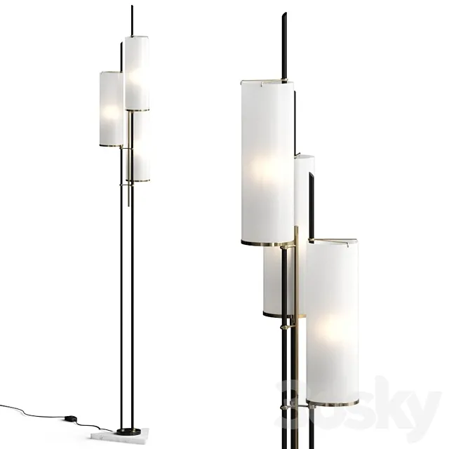 Arteriors Stefan Floor Torchiere Lamp 3ds Max