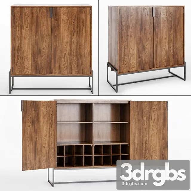 Article Oscuro Walnut Cabinet 3dsmax Download
