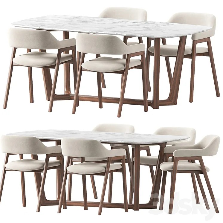 Article Savis Roveconcepts Evelyn Dining set 3DS Max