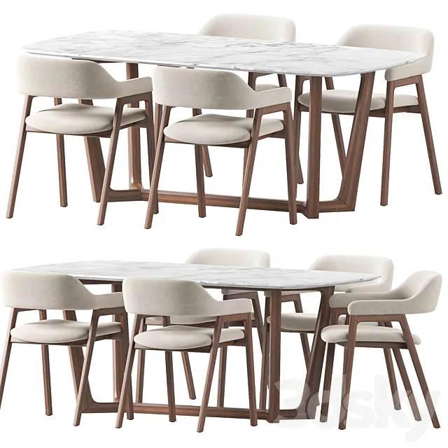 Article Savis Roveconcepts Evelyn Dining set 3DSMax File
