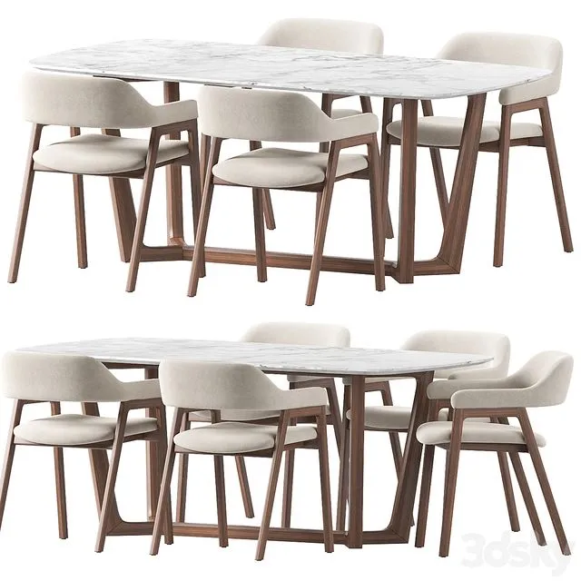 Article Savis Roveconcepts Evelyn Dining set 3dsMax Model