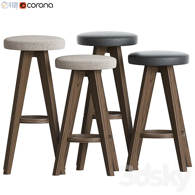 Article Sede Circo Barstool Counterstool 3DSMax File