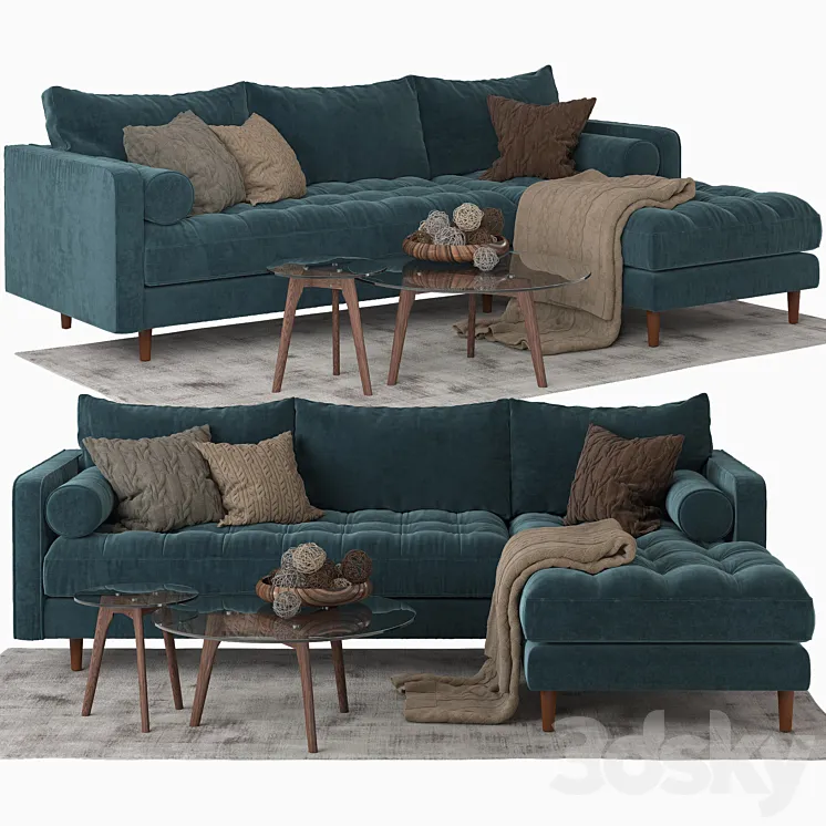 Article_Sven sectional sofa 3DS Max