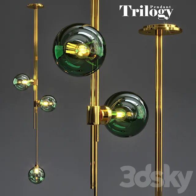 Articolo Lighting Trilogy Pendant 3ds Max