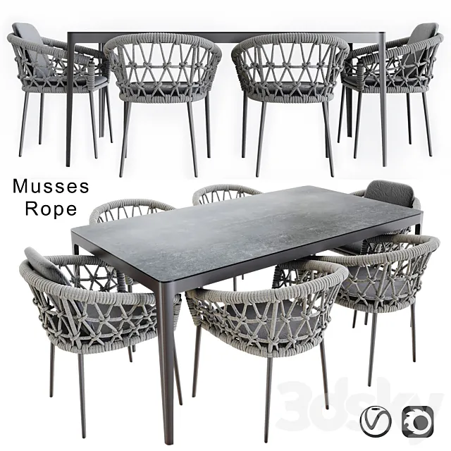 Artie musses rope 3ds Max