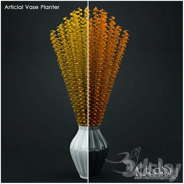 Artifial Planter Vase 3DS Max