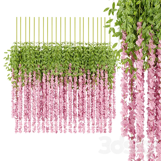 Artificial Hanging Flowers vol 59 3ds Max