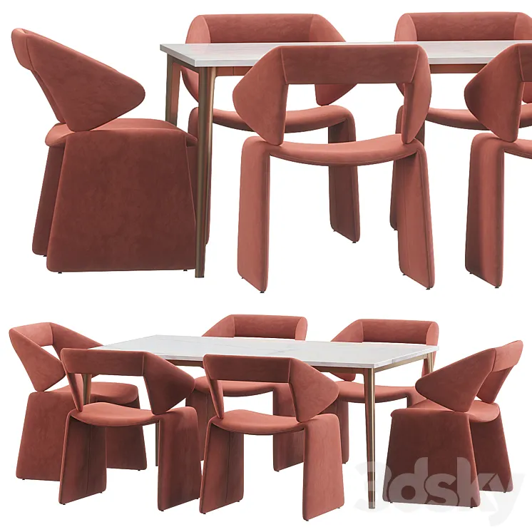 Artifort suit dining table 3DS Max Model