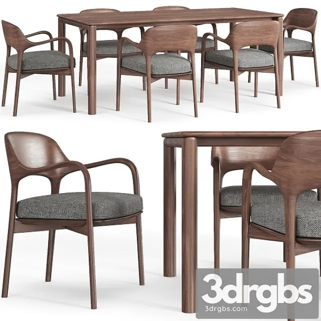Artisan Neva Table And Porada Ella Chair 3dsmax Download