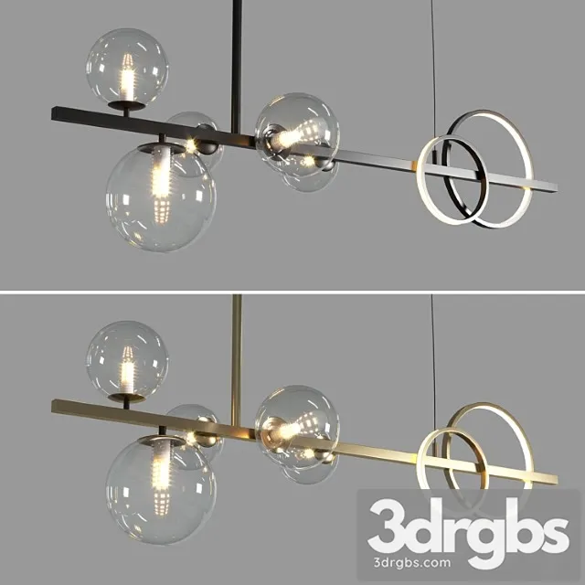 Artpad Modern European Glass Bubble Dining Room Pendant Lights Black Gold 3dsmax Download