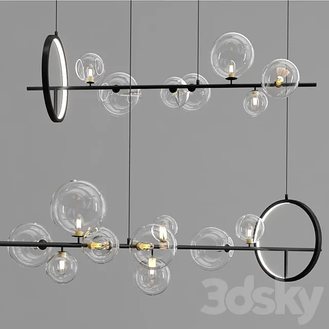 Artpad Scandinavian Black LED lamp 3DS Max Model