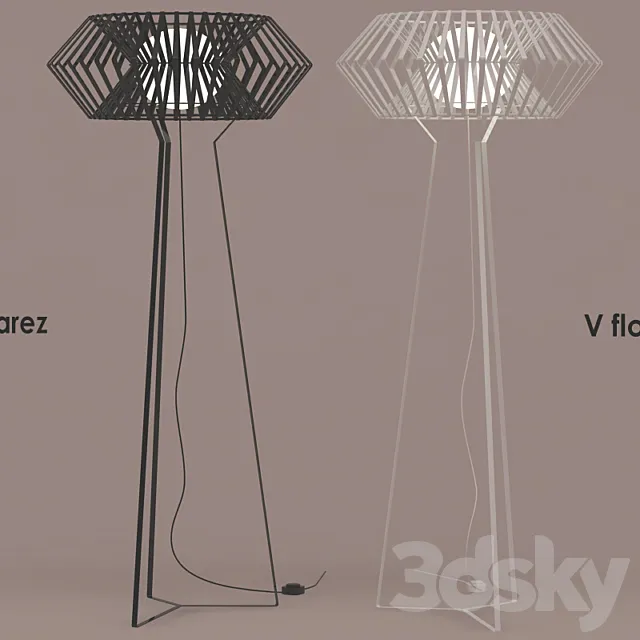 Arturo Alvarez _ V floor lamp 3ds Max