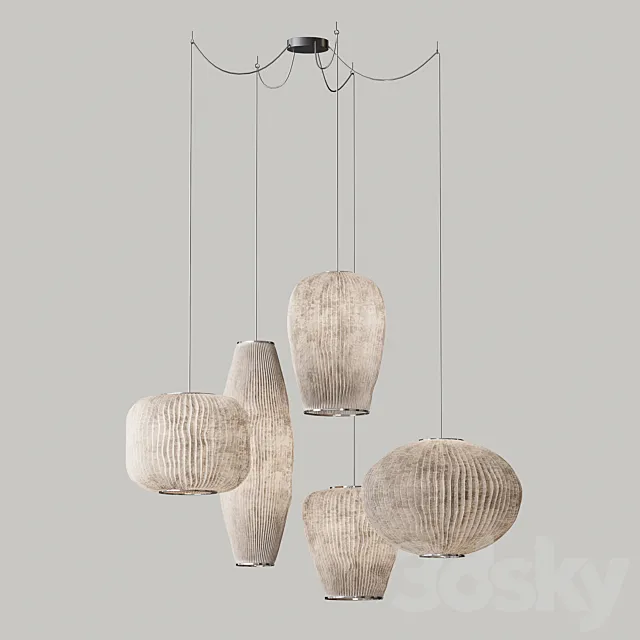 Arturo Alvarez Coral Pendant set 3ds Max