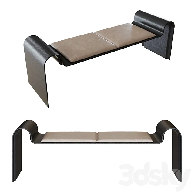 Asa Pingree Monarch Bench 3ds Max