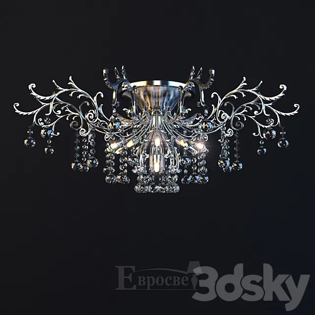 Asfour chandelier EVROSVET 0022 3DS Max Model