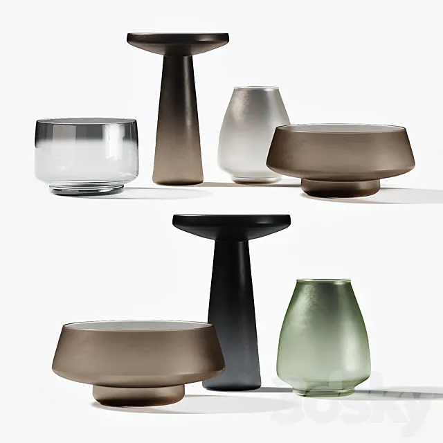 Ash Vases Corner Design 3ds Max