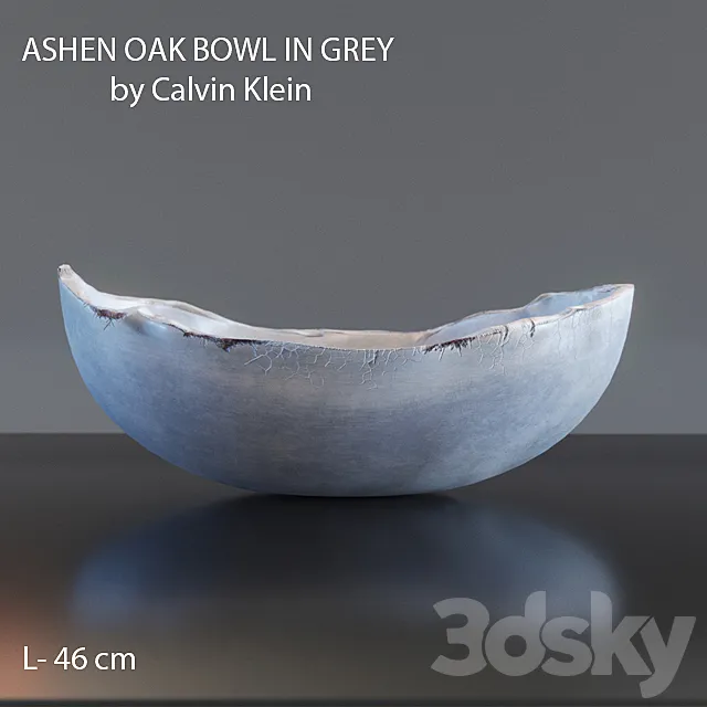 ASHEN OAK BOWL IN GREY by Calvin Klein 3DS Max Model