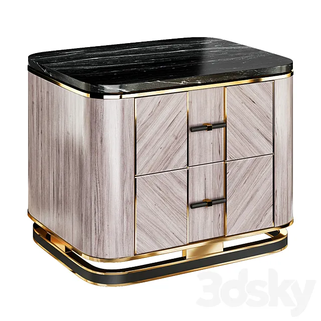 Ashi nightstand 3DS Max Model