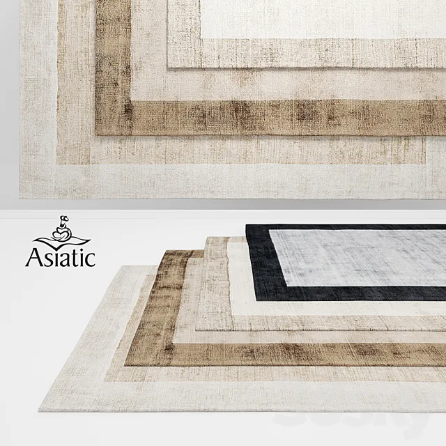 Asiatic Blade Border Rugs 3DS Max Model