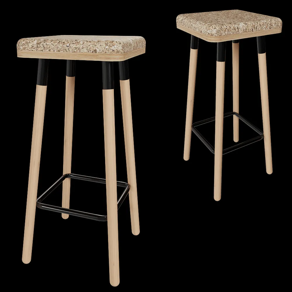 Askia – Bar Stool Marco Low 3ds Max