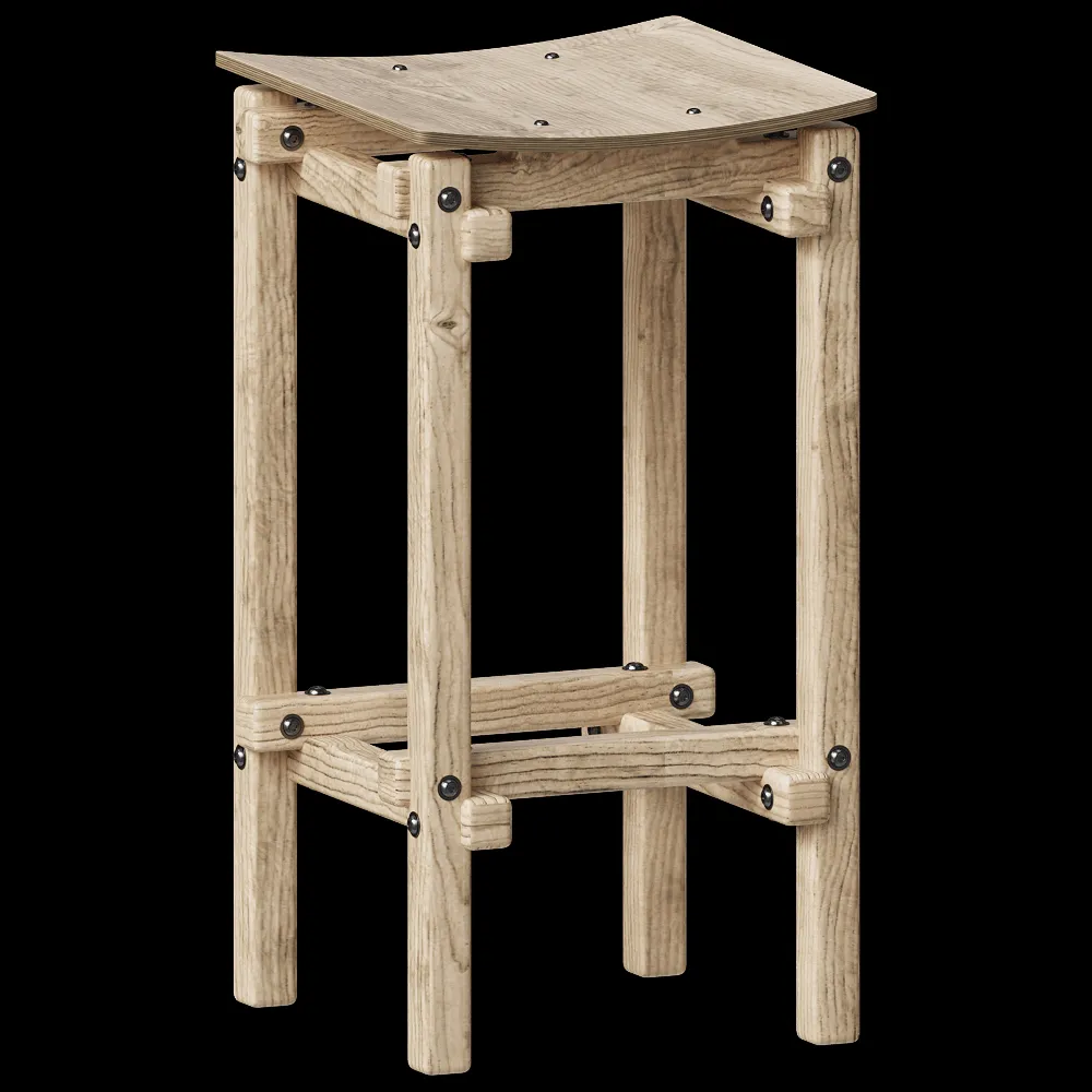 Askia – Barstool FAIR AND SQUARE LOW 3ds Max