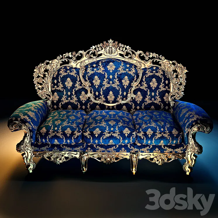 ASNAGHI INTERIORS – sofa 3-seater 3DS Max