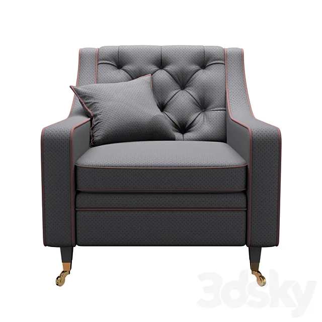 Asnaghi_BRERA_Armchair 3ds Max