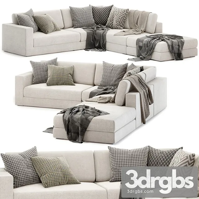 Aspect fabric modular sofa
