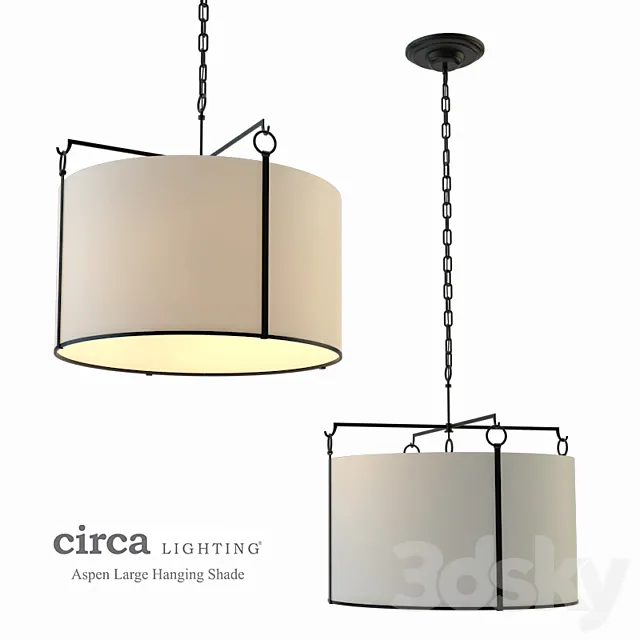 Aspen Large Hanging Shade 3ds Max