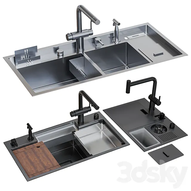 Asras sink set2 3DS Max Model