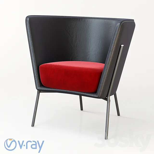 Assange Occasional Chair 3DS Max Model