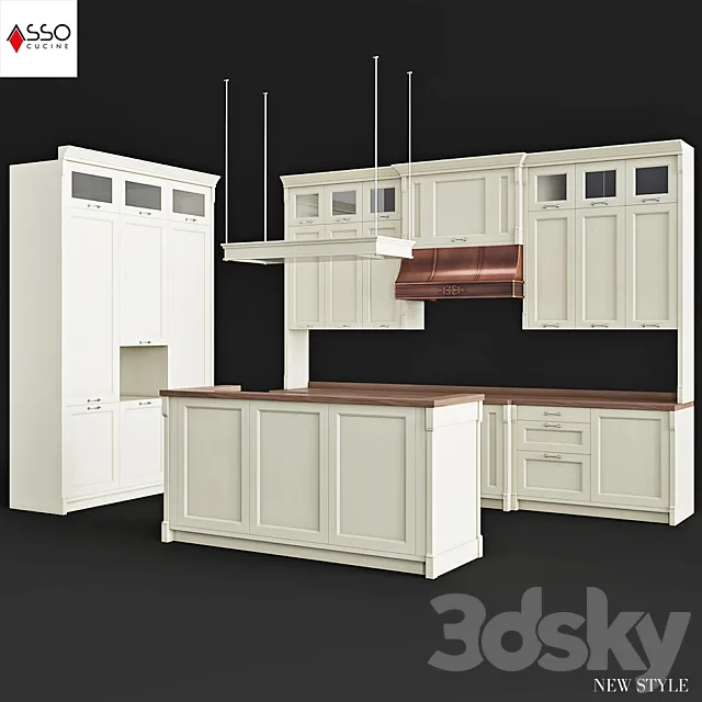 ASSO CAT NewStyle kitchen 3DSMax File