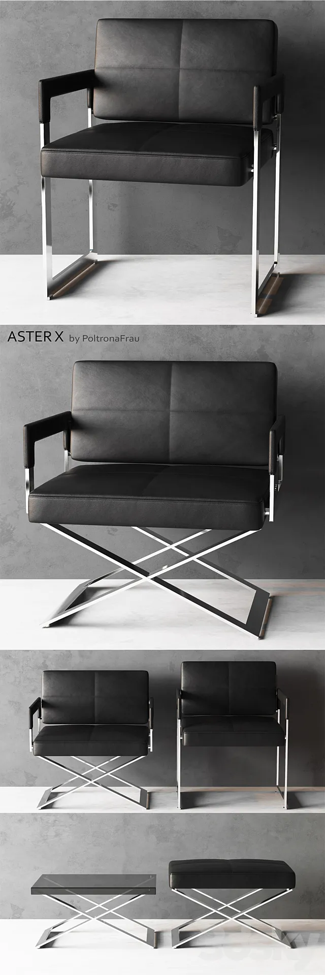 ASTER X by PoltronaFrau 3ds Max