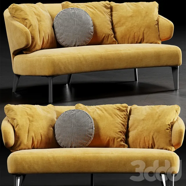ASTON SOFA BY MINOTTI 3dsMax Model
