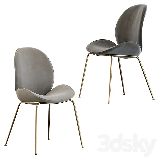 Astor Upholstered Dining Chair 3DS Max Model