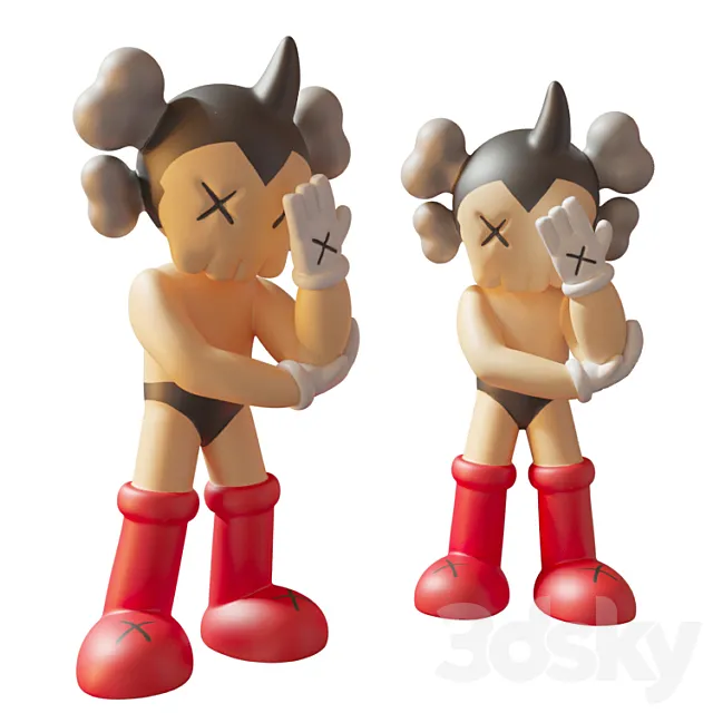 Astroboy KAWS 3DS Max Model