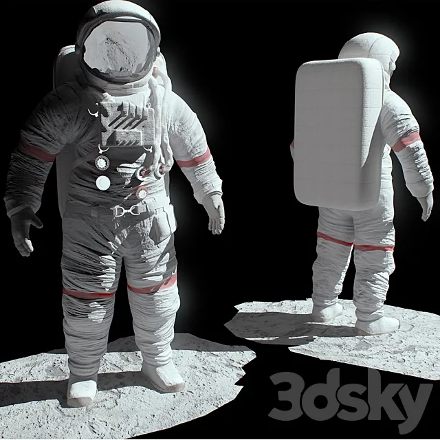 Astronaut 3ds Max