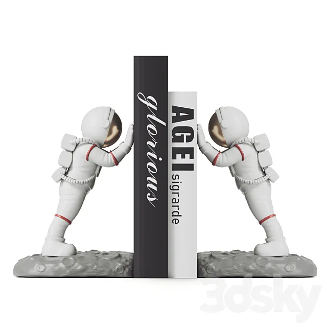 Astronaut Bookends 3DSMax File