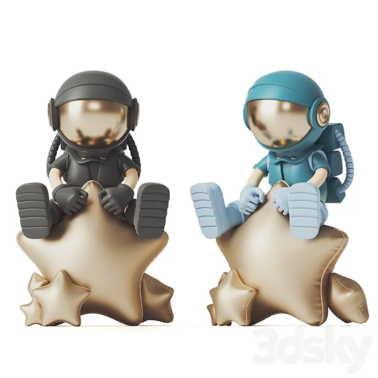Astronaut Figure 3DS Max Model