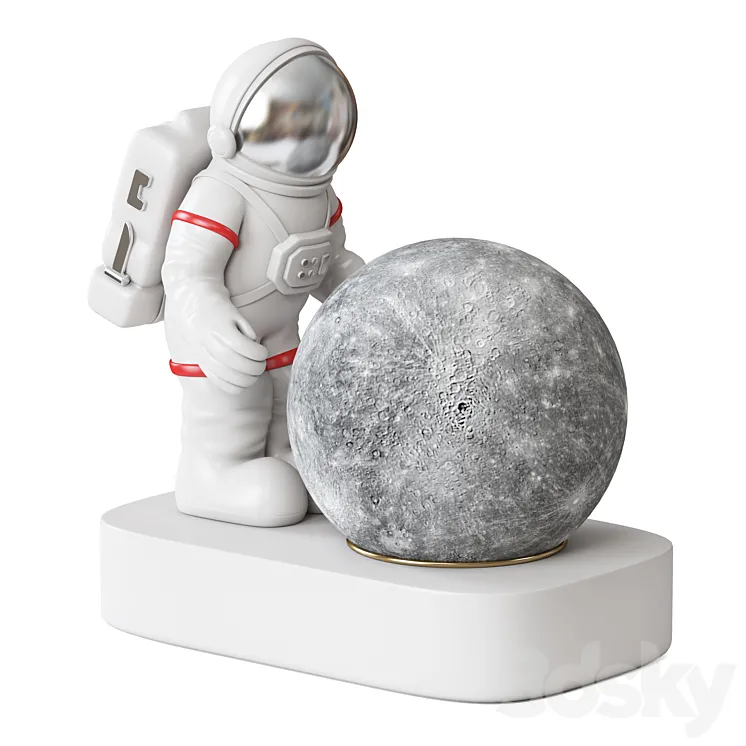 Astronaut lamp 3DS Max