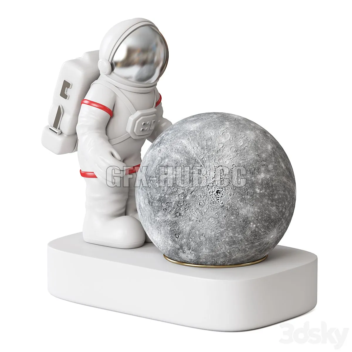 Astronaut lamp 3dsMax Model