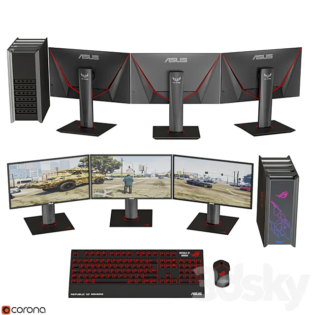 Asus Gaming Collection 2 3DSMax File