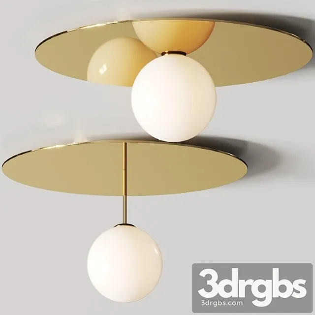 Atelier areti plate and sphere ceiling lamps