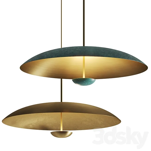Atelier001 Cosmis Oxidium & Verdigris Pendant Lamps 3ds Max