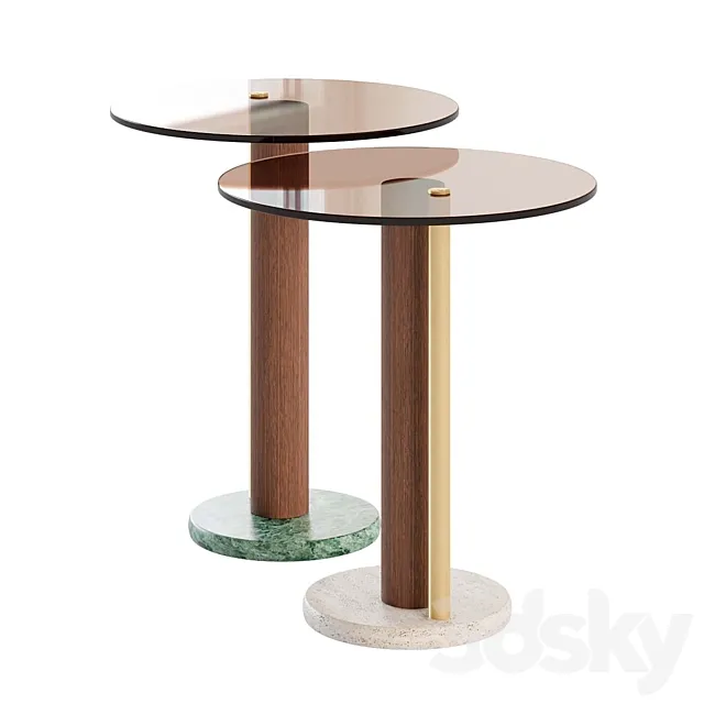 ATHENA SET OF 2 COFFEE TABLES 3ds Max