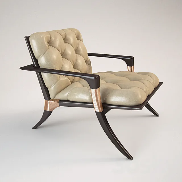 Athens Lounge Chair – Tufted 3DS Max Model