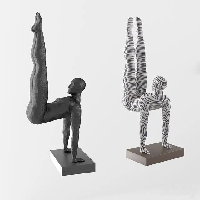 Athlete figurine 3dsMax Model