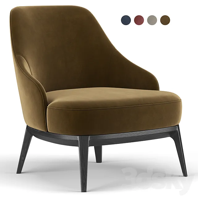Atlas Armchair By Parla 3ds Max