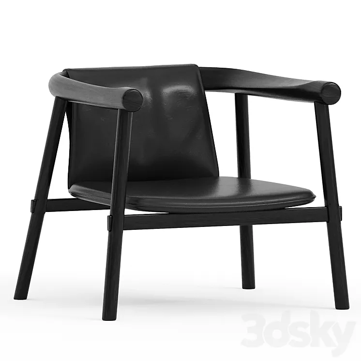 Atlay Leather Armchair 3DS Max