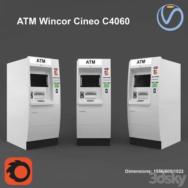 ATM Wincor Cineo c4060 3dsmax Download